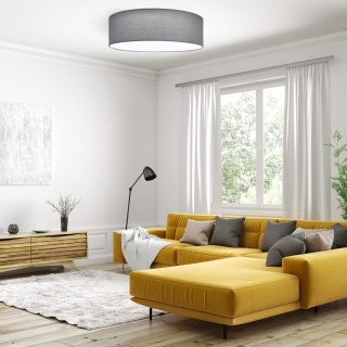 NOWOCZESNA LAMPA SUFITOWA NAVARIS LED OKRĄGŁA Z PILOTEM ZDALNEGO STEROWANIA