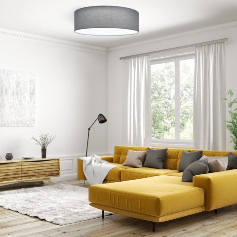 NOWOCZESNA LAMPA SUFITOWA NAVARIS LED OKRĄGŁA Z PILOTEM ZDALNEGO STEROWANIA