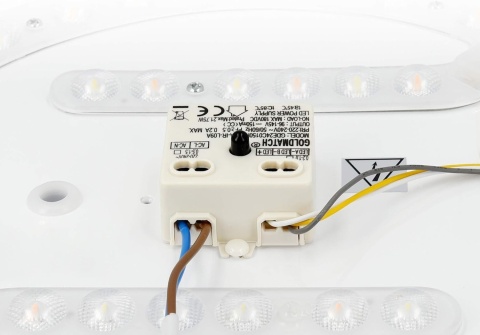 NOWOCZESNA LAMPA SUFITOWA NAVARIS LED OKRĄGŁA Z PILOTEM ZDALNEGO STEROWANIA