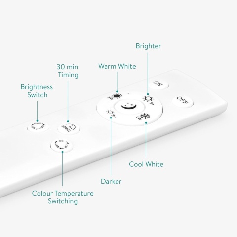 NOWOCZESNA LAMPA SUFITOWA NAVARIS LED OKRĄGŁA Z PILOTEM ZDALNEGO STEROWANIA