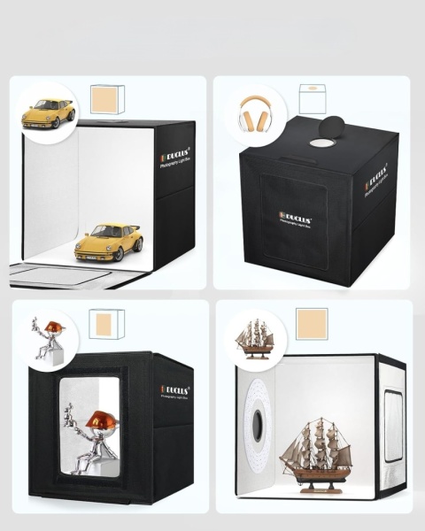 Namiot bezcieniowy DUCLUS studio fotograficzne LED Pudełko do zdjęć 50x50cm