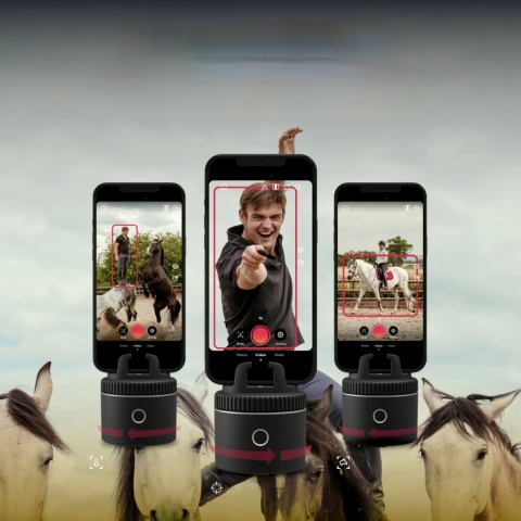 Obrotowy Uchwyt Na Telefon 360 Stopni Pivo R1 Z Pilotem AI