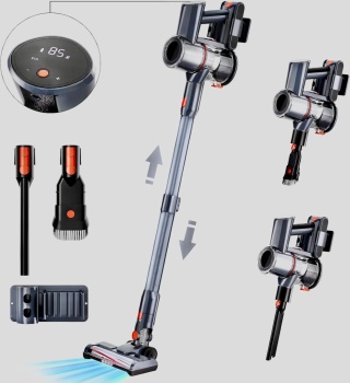 Odkurzacz Bezprzewodowy PDGROW VC2302 350W LED Do Podłóg Twardych Zwierzęta