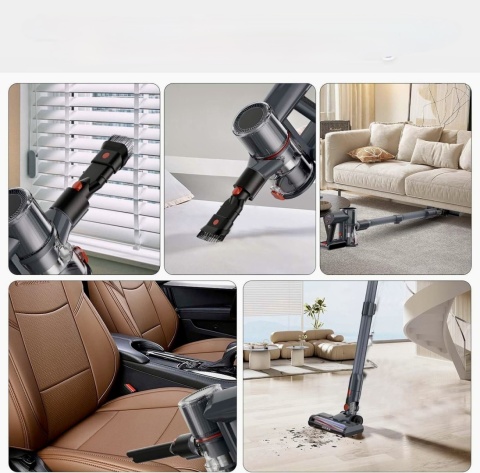 Odkurzacz Bezprzewodowy PDGROW VC2302 350W LED Do Podłóg Twardych Zwierzęta