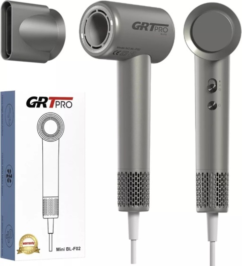 PROFESJONALNA SUSZARKA DO WŁOSÓW GRT PRO BL-F02 Z DWUWARSTWOWYM DYFUZOREM
