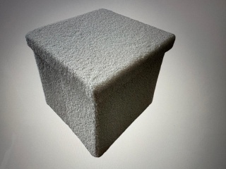 PUFA TAPICEROWANA STYLOWA JASNY BEŻ PORZĄDNA