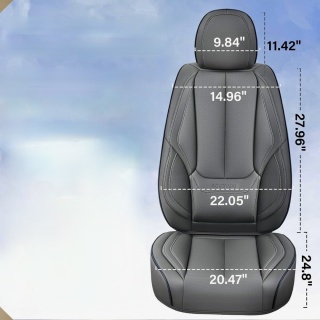 Pokrowce na przednie siedzenia samochodowe Coverado 2 Sztuki Skóra Przód