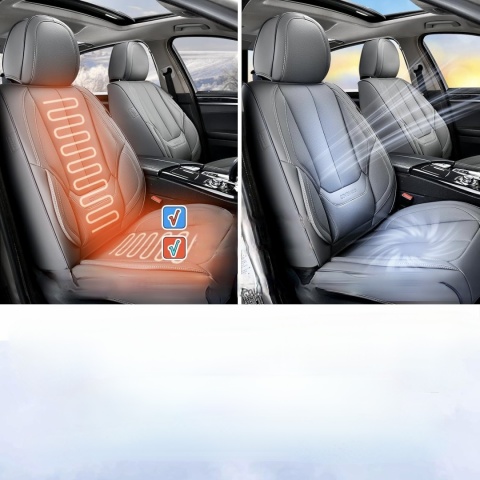 Pokrowce na przednie siedzenia samochodowe Coverado 2 Sztuki Skóra Przód