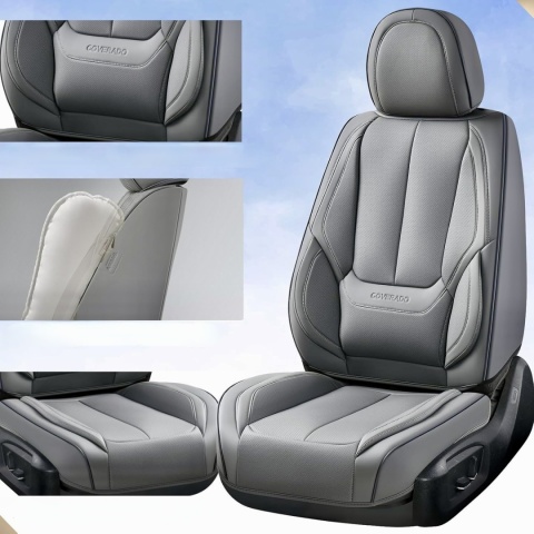 Pokrowce na przednie siedzenia samochodowe Coverado 2 Sztuki Skóra Przód