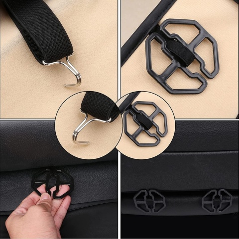 Pokrowce na przednie siedzenia samochodowe Coverado 2 Sztuki Skóra Przód