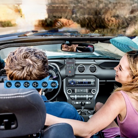 RADIO SAMOCHODOWE BLUETOOTH RADIOODTWARZACZ PILOT MP3 USB AUX FM R2207 1DIN