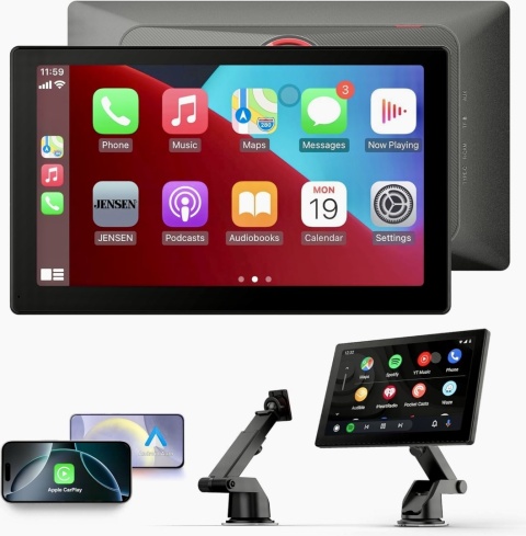 Radio Samochodowe Monitor Ekran Bezprzewodowy Radioodtwarzacz Dotykowy