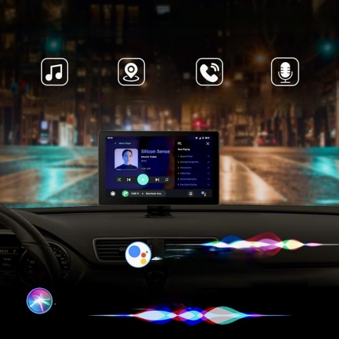 Radio Samochodowe Monitor Ekran Bezprzewodowy Radioodtwarzacz Dotykowy