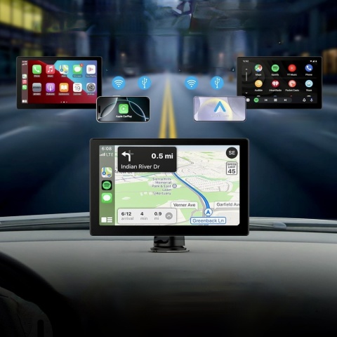 Radio Samochodowe Monitor Ekran Bezprzewodowy Radioodtwarzacz Dotykowy