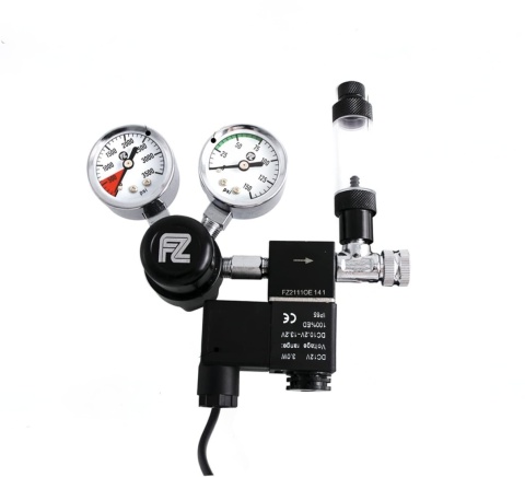 Reduktor CO2 do AKWARIUM Licznik Bąbelków Regulator Akwarystyczny Manometry