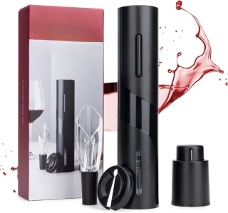 Rii KORKOCIĄG ELEKTRYCZNY OTWIERACZ DO WINA 3W1 PRZENOŚNY