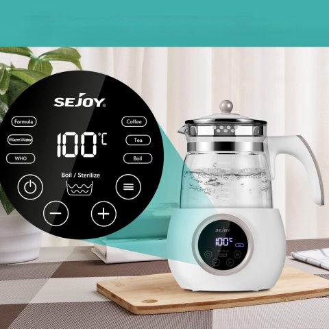 SEJOY CZAJNIK PODGRZEWACZ ELEKTRYCZNY BABY KETTLE DO MLEKA I POSIŁKÓW 1,2 L