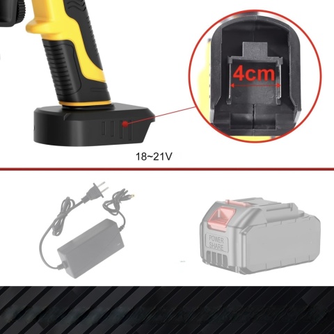 TULIPGRIL PISTOLET MALARSKI NATRYSKOWY AKUMULATOROWY PORZĄDNY 5 DYSZ 1400ML