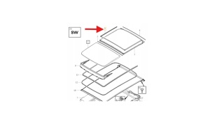 Uszczelka szyberdachu do Volvo XC90 V90 S90L XC60 V60