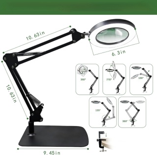 ZABOUL LAMPA LED ZE SZKŁEM POWIĘKSZAJĄCYM 10X PORZĄDNA