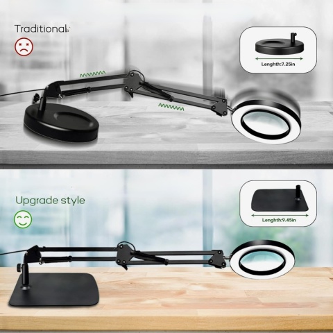 ZABOUL LAMPA LED ZE SZKŁEM POWIĘKSZAJĄCYM 10X PORZĄDNA