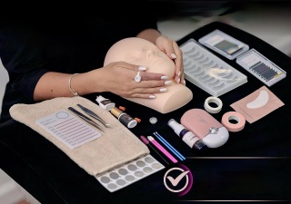 ZESTAW PRZEDŁUŻANIE RZĘS TRENINGOWY DO NAUKI Z GŁOWY MANEKINA