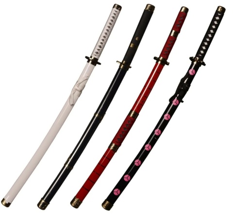 4 miecze Drewniana Katana Kitetsu/Shisui/Wado Ichimonji JT10000 stojak