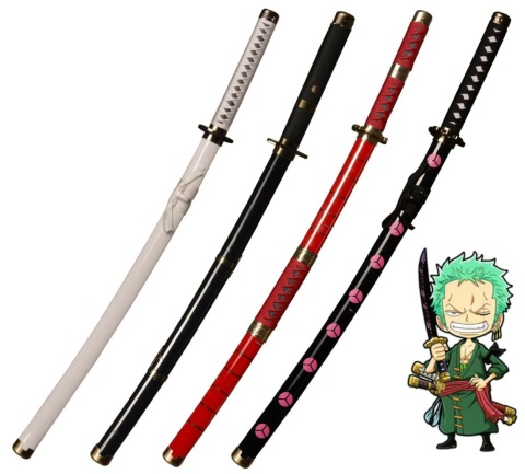 4 miecze Drewniana Katana Kitetsu/Shisui/Wado Ichimonji JT10000 stojak