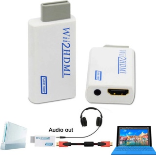 Adapter Konwerter Przejściówka Wii do HDMI do wideo 1080p z dźwiękiem 3,5mm
