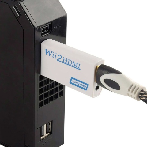 Adapter Konwerter Przejściówka Wii do HDMI do wideo 1080p z dźwiękiem 3,5mm