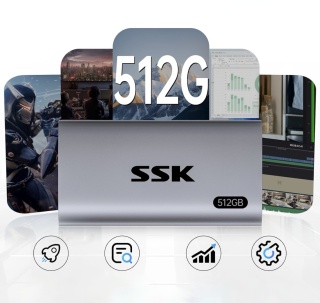 Dysk SSD Zewnętrzny SSK SD450 512 GB USB-C USB 3.2 Gen2 550 MB/s