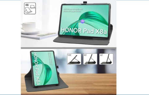 Etui z klapką MAMA MOUTH do Honor X8a czarny