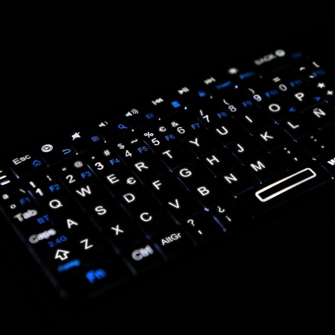 Klawiatura Mini Bluetooth Rii K06 2,4 GHz Touchpad Podświetlana