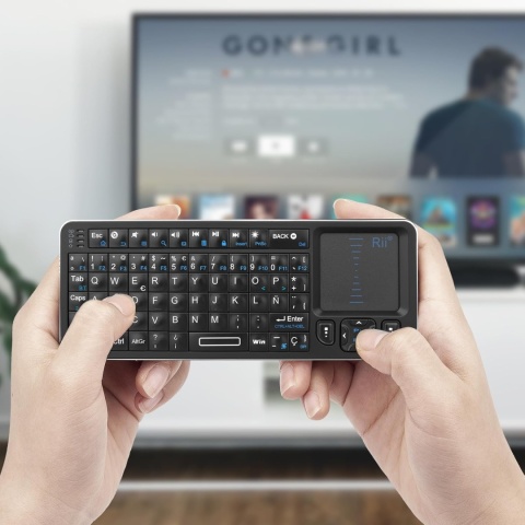 Klawiatura Mini Bluetooth Rii K06 2,4 GHz Touchpad Podświetlana