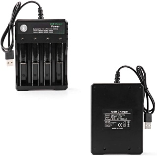 Ładowarka USB Do Akumulatorów 18650 4 Gniazda Li-Ion Smart