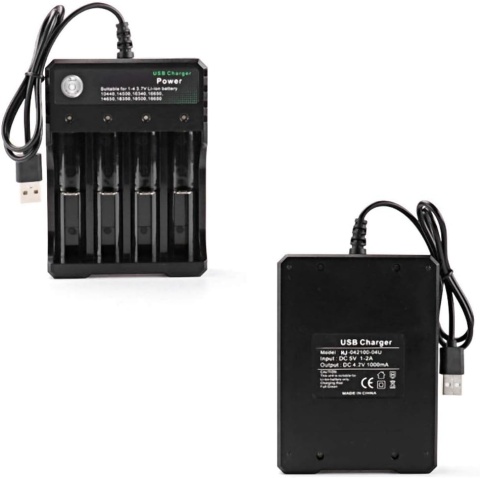 Ładowarka USB Do Akumulatorów 18650 4 Gniazda Li-Ion Smart