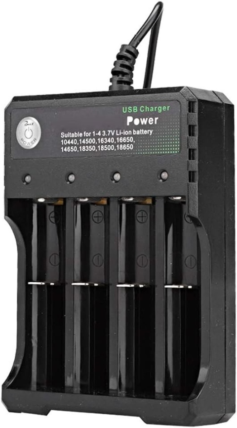 Ładowarka USB Do Akumulatorów 18650 4 Gniazda Li-Ion Smart