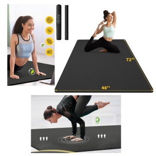 MATA DO ĆWICZEŃ TRENINGU JOGI FITNESS GIMNASTYCZNA CAMBIVO DUŻA 183x122 cm