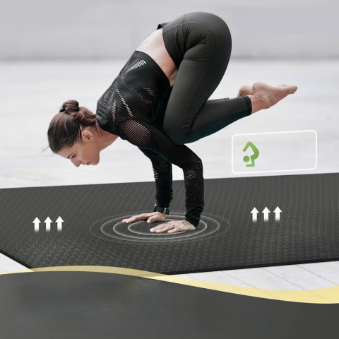 MATA DO ĆWICZEŃ TRENINGU JOGI FITNESS GIMNASTYCZNA CAMBIVO DUŻA 183x122 cm