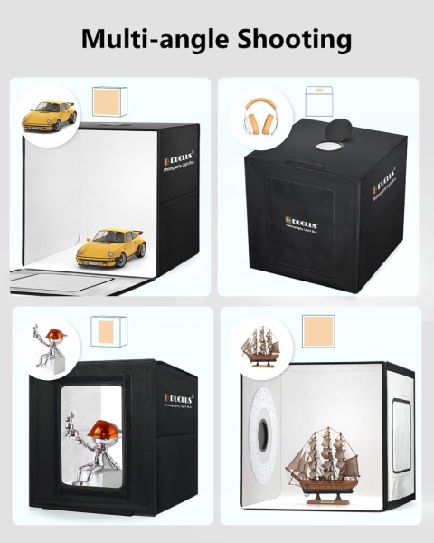 Namiot bezcieniowy DUCLUS studio fotograficzne LED Pudełko do zdjęć 50x50cm