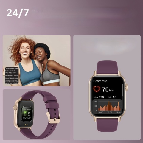 Smartwatch Męski Damski Zegarek Smart Watch Aswee Fitness Tracker 1,85 HD