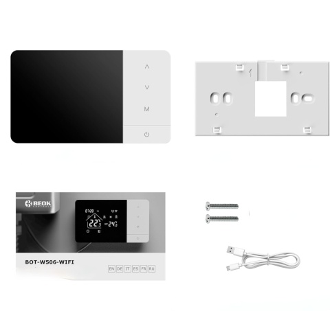 Termostat WiFi Do Kotła Gazowego BEOK Controls Programowalny Sterowanie