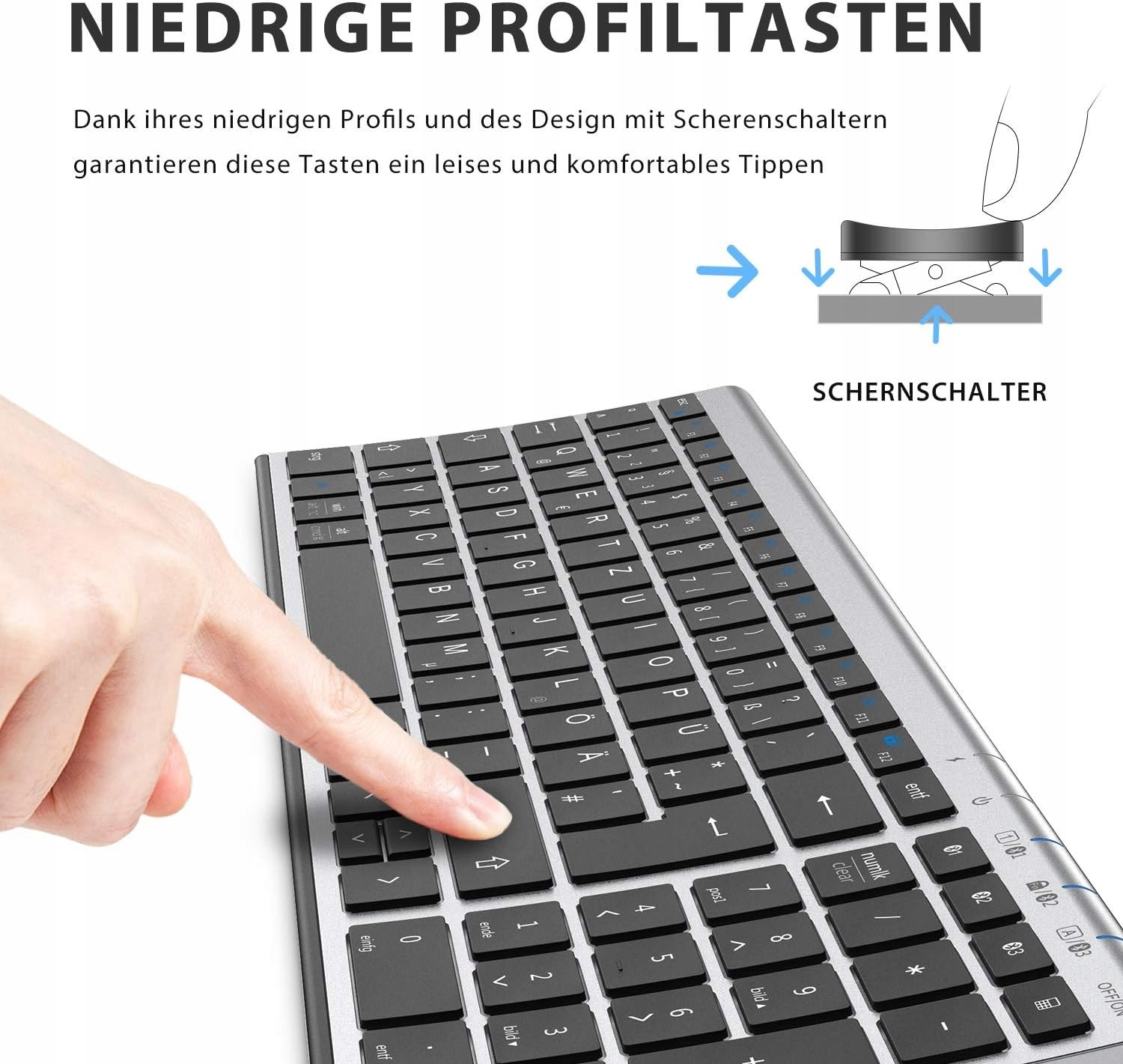 IClever BK10 Bezprzewodowa klawiatura Bluetooth, układ niemiecki QWERTZ Producent iClever